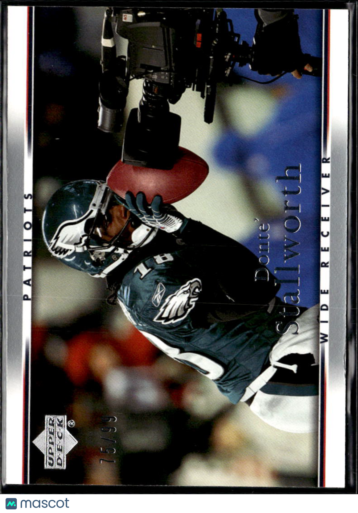 Donte' Stallworth 2007 Upper Deck Silver 75/99 Philadelphia Eagles Patriots
