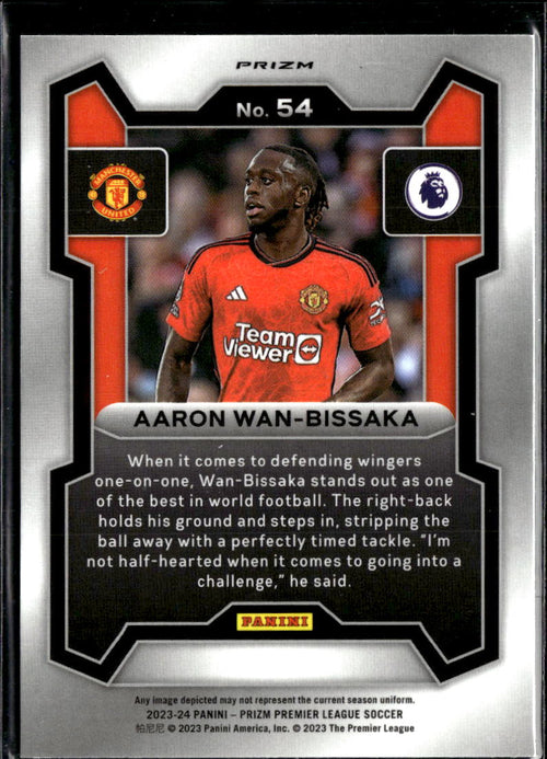 Aaron Wan-Bissaka 2023-24 Prizm Premier League SSP Genesis Manchester United