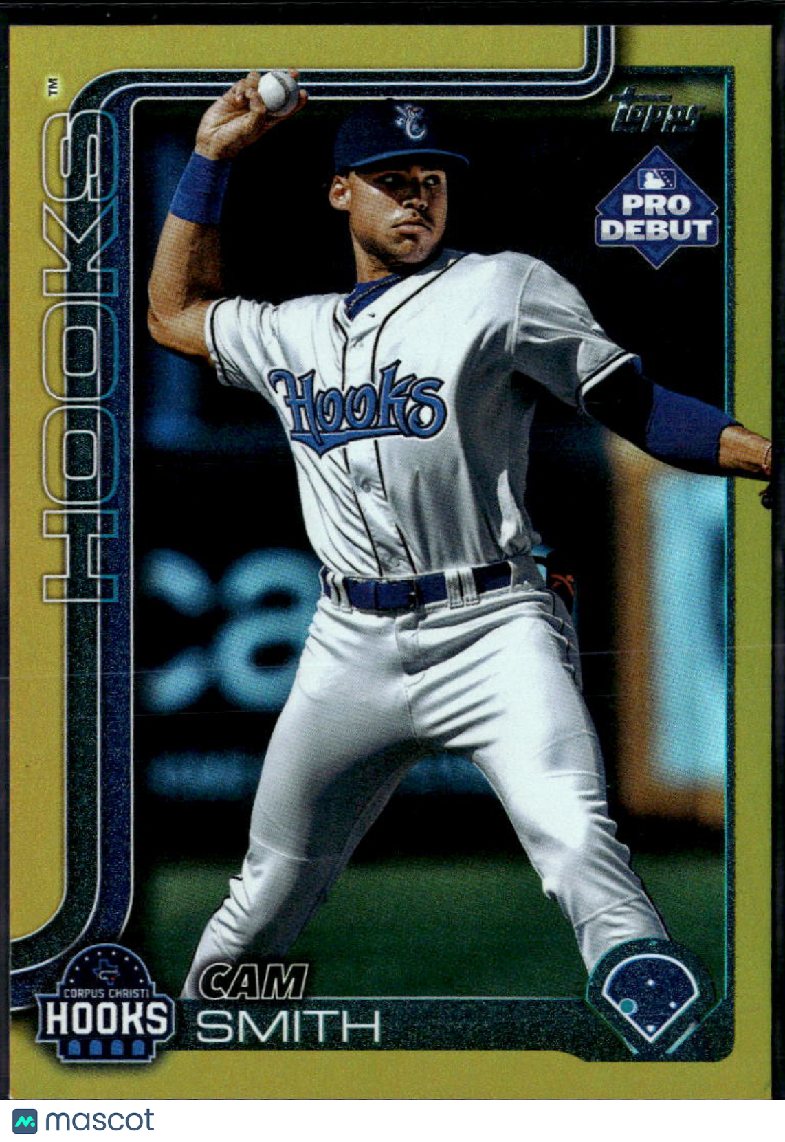 Cam Smith 2025 Topps Pro Debut Gold RC 46/50 Astros Corpus Christi Hooks
