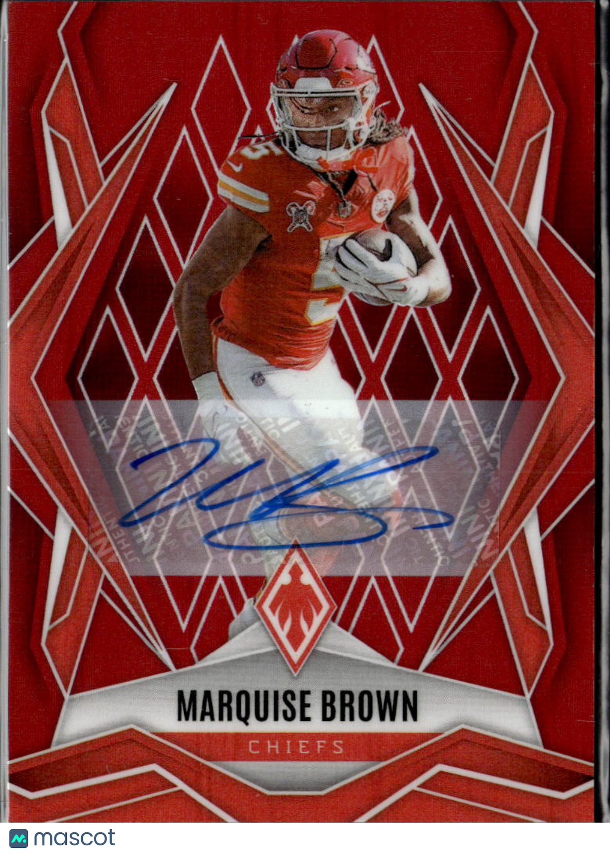 Marquise Brown 2025 Phoenix Auto Autograph Red 67/99 Kansas City Chiefs