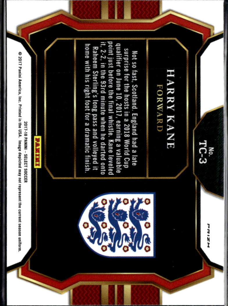 Harry Kane 2017 Select Soccer Top of the Class Wave Prizm England