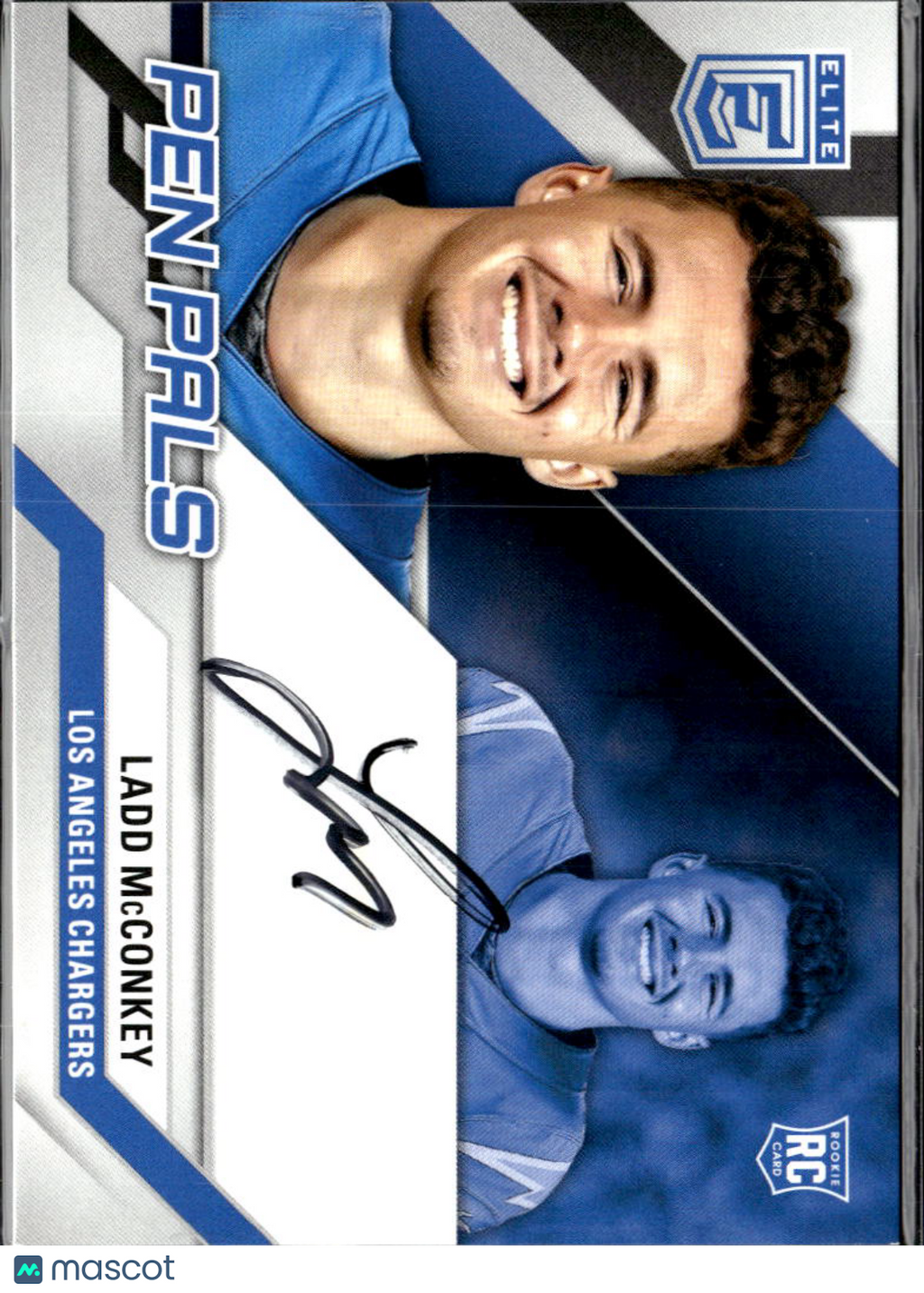 Ladd McConkey 2024 Elite Pen Pals Auto Autograph RC Los Angeles Chargers