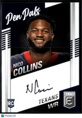Nico Collins 2021 Elite Pen Pals Auto Autograph RC Rookie Houston Texans