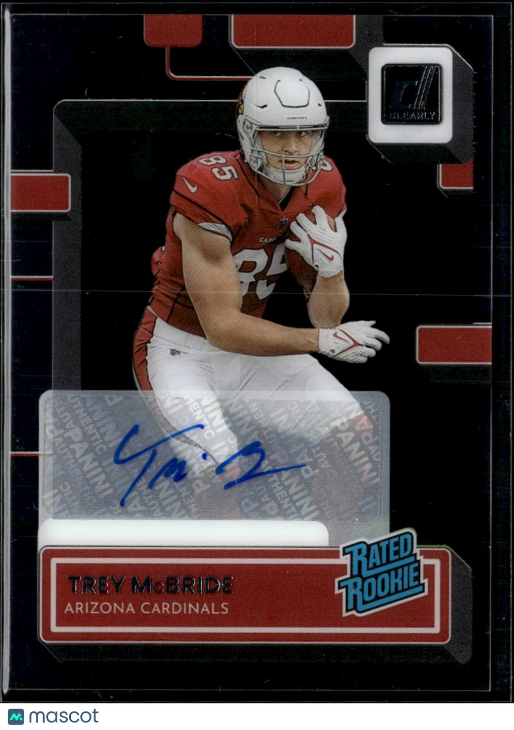 Trey McBride 2023 Clearly Donruss Rated Rookie Auto Autograph Arizona Cardinals