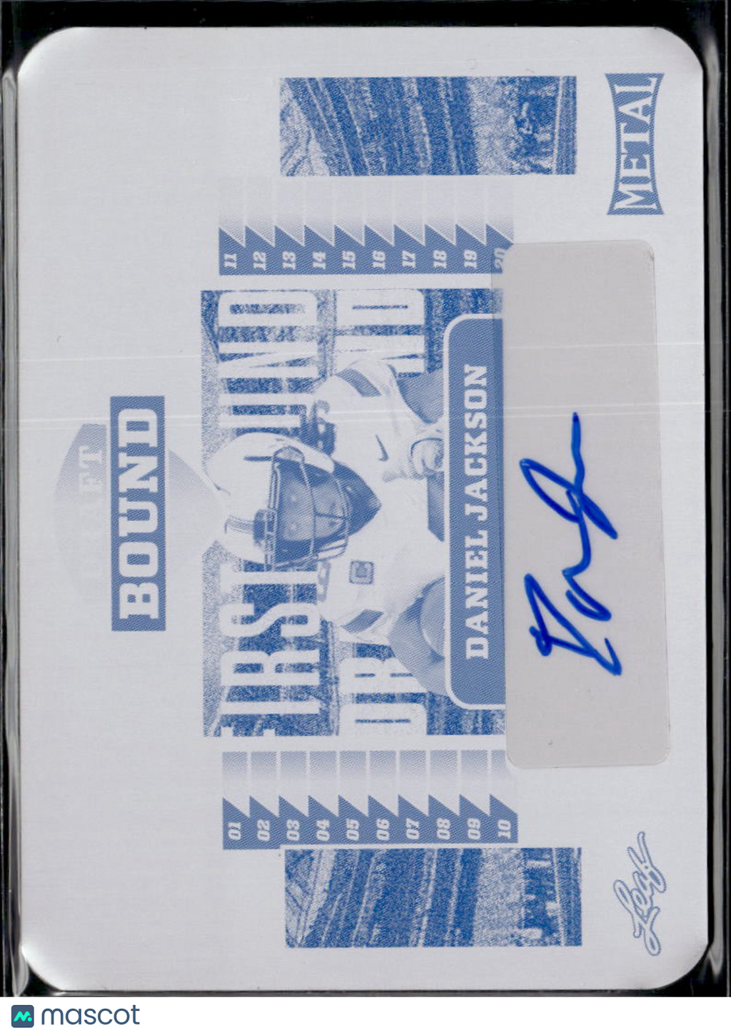 Daniel Jackson 2025 Leaf Metal Auto Autograph Printing Plate 1/1 Minnesota