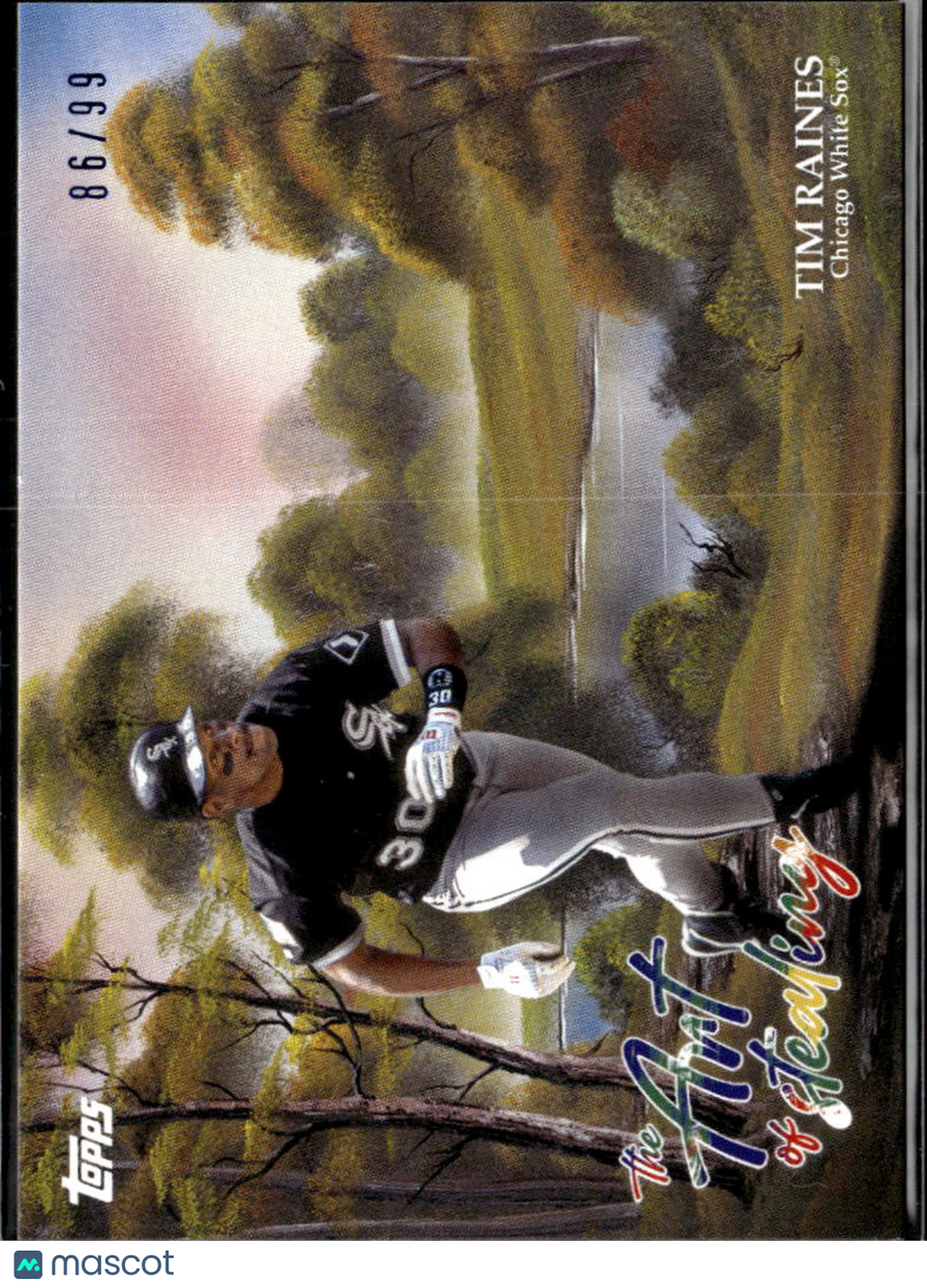 Tim Raines 2025 Topps x Bob Ross The Joy of Baseball 86/99 Chicago White Sox