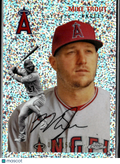 Mike Trout 2023 Topps Chrome Platinum Speckle Refractor 8/150 Los Angeles Angels