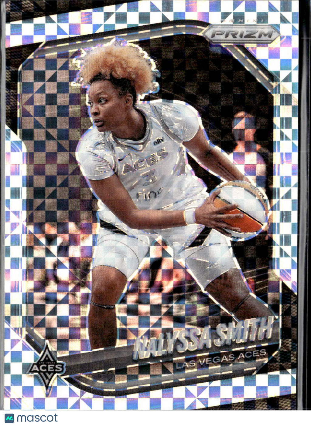 NaLyssa Smith 2025 Panini Prizm White Checkerboard SSP Las Vegas Aces