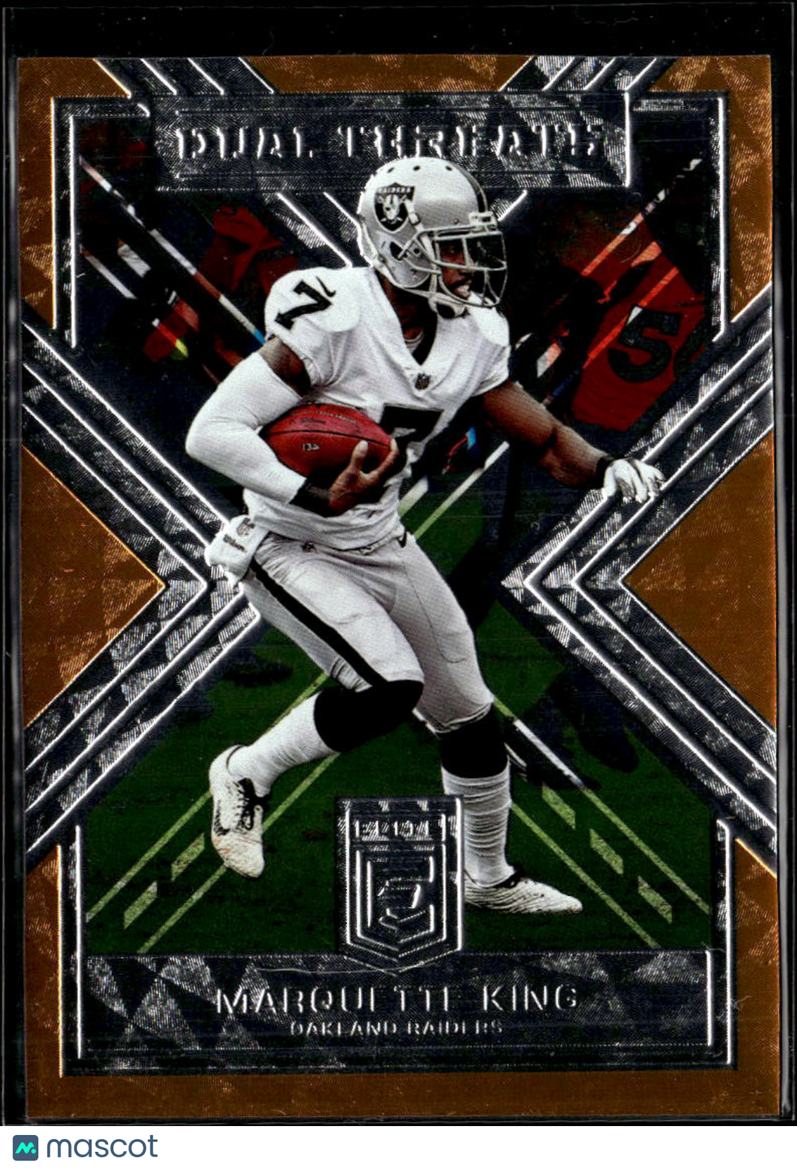 Marquette King 2018 Elite Dual Threats Orange 24/25 Oakland Raiders