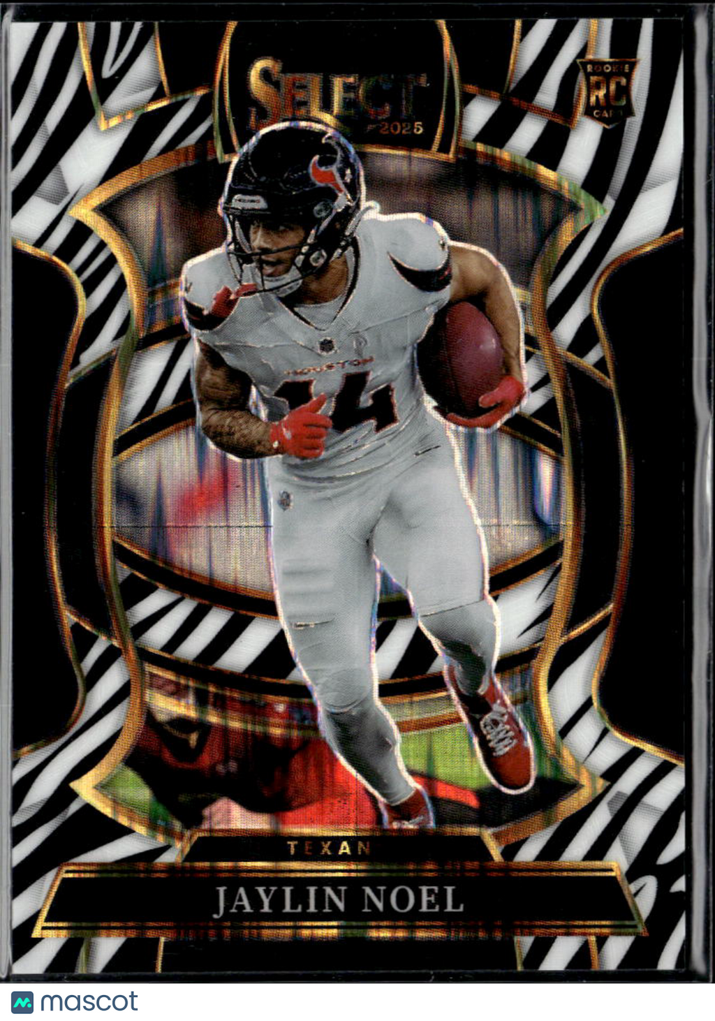 Jaylin Noel 2026 Select Zebra Prizm SSP Rookie RC Houston Texans