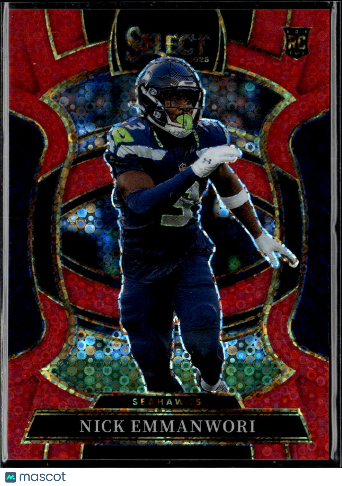 Nick Emmanwori 20265 Select Red Disco Prizm /49 Seattle Seahawks