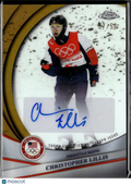 Christopher Lillis 2026 Topps Chrome U.S. Olympics GOLD Auto Autograph 37/50