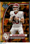 Jackson Arnold 2024 Bowman Chrome Gold Sapphire Refractor 9/50 Oklahoma Sooners