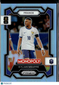 Kylian Mbappe 2026 Monopoly Prizm FIFA World Cup Light Blue 71/249 France