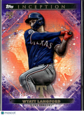 Wyatt Langford 2024 Topps Inception Purple Rookie RC 81/150 Texas Rangers