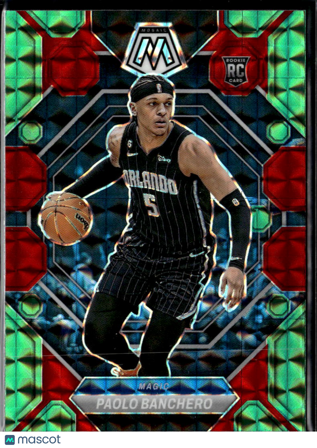 Paolo Banchero 2022-23 Mosaic Red Green Rookie RC Orlando Magic