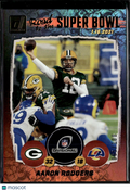Aaron Rodgers 2021 Panini Donruss Road to the Super Bowl Green Bay Packers