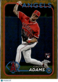 Jordyn Adams 2024 Topps Chrome Gold Refractor Los Angeles Angels