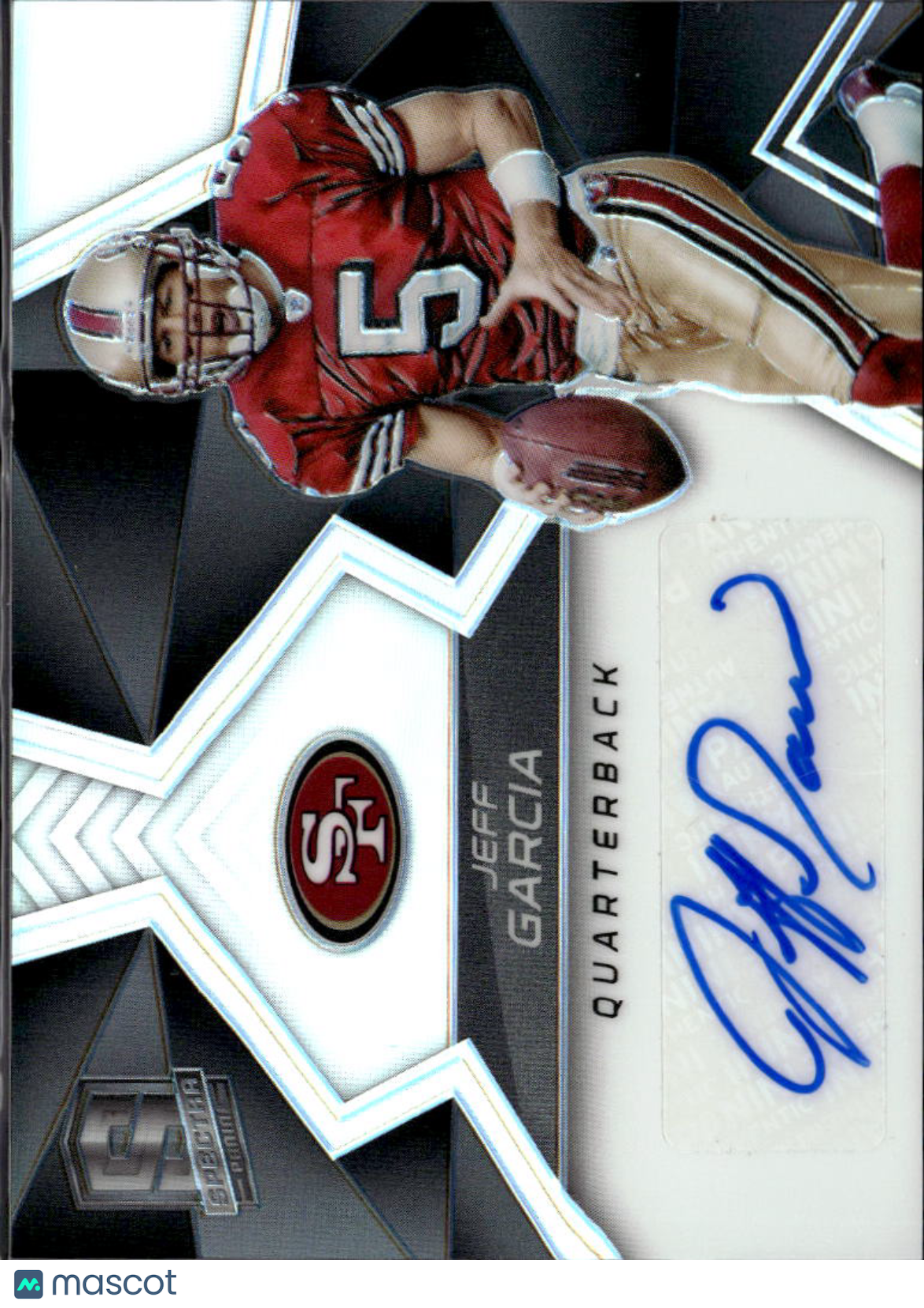 Jeff Garcia 2017 Spectra On Card Auto Autograph 33/99 San Francisco 49ers