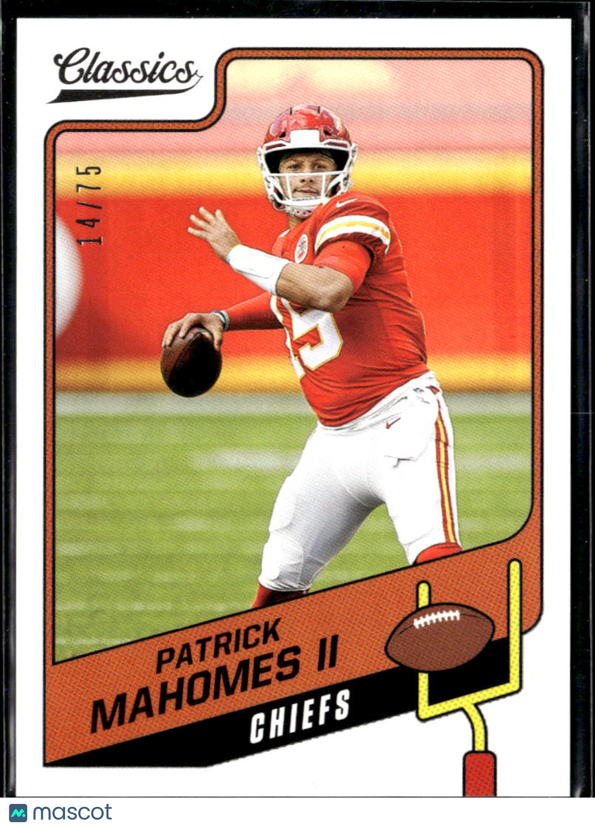 Patrick Mahomes II 2021 Classics Blue Back 14/75 Kansas City Chiefs