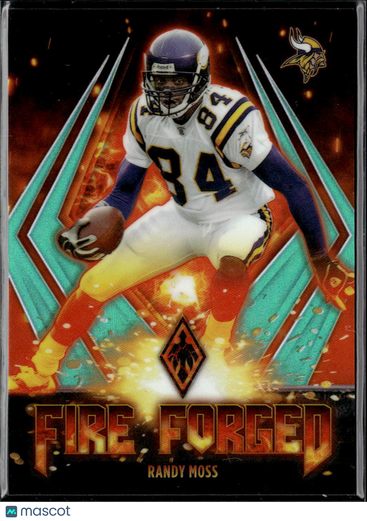 Randy Moss 2021 Phoenix Fire Forged Teal 135/149 Minnesota Vikings