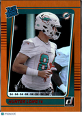 Hunter Long 2021 Donruss Orange Jersey Number RC 84/84 Miami Dolphins