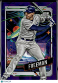 Freddie Freeman 2024 Topps Chrome Cosmic Purple Refractor 137/150 LA Dodgers