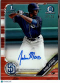 Joshua Mears 2019 Topps Bowman Chrome 1st Auto Autograph RC Orange /25 Padres