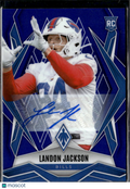 Landon Jackson 2025 Phoenix Auto Autograph RC Blue 6/49 Buffalo Bills