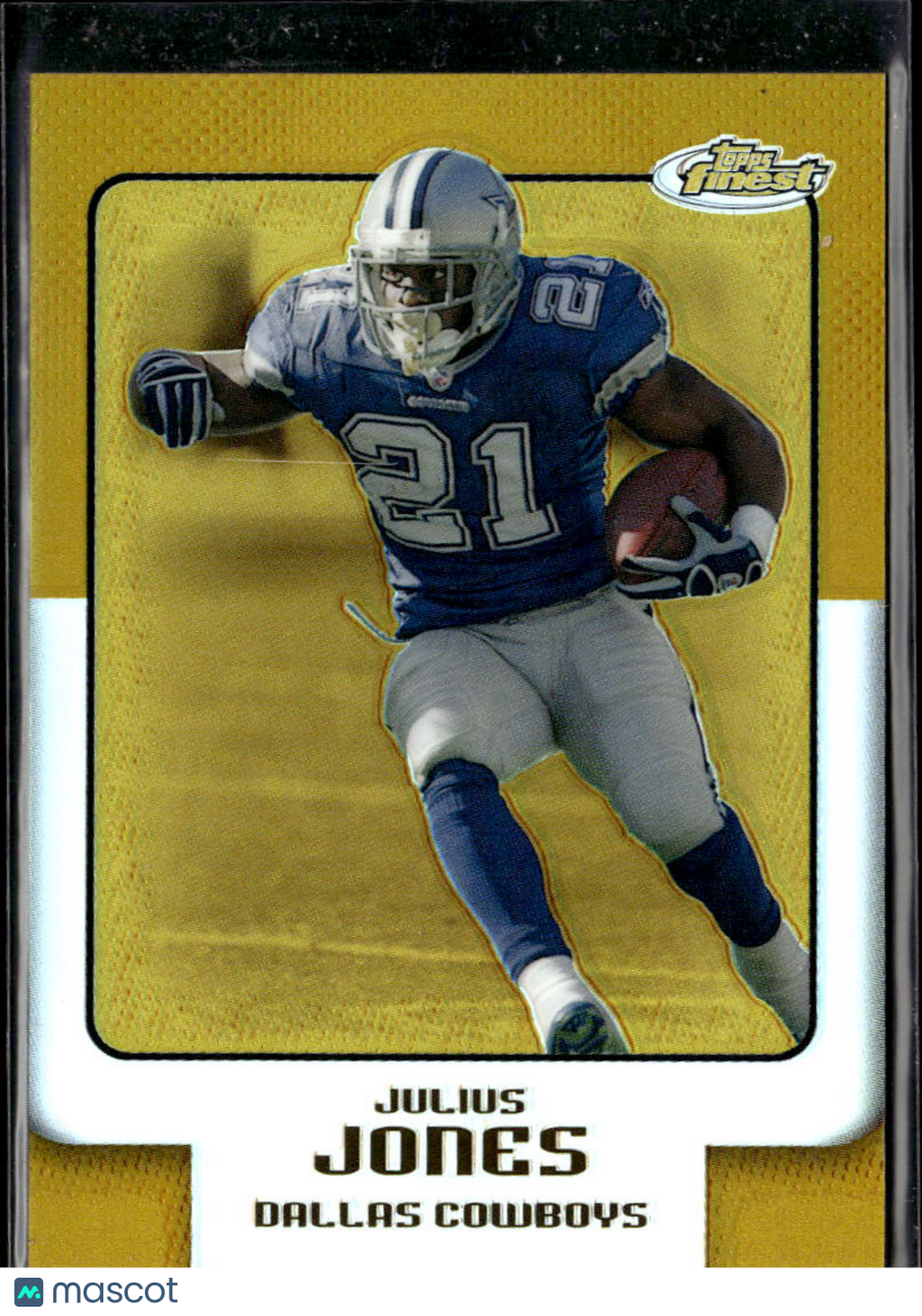 Julius Jones 2006 Topps Finest GOLD Refractor 46/49 Dallas Cowboys