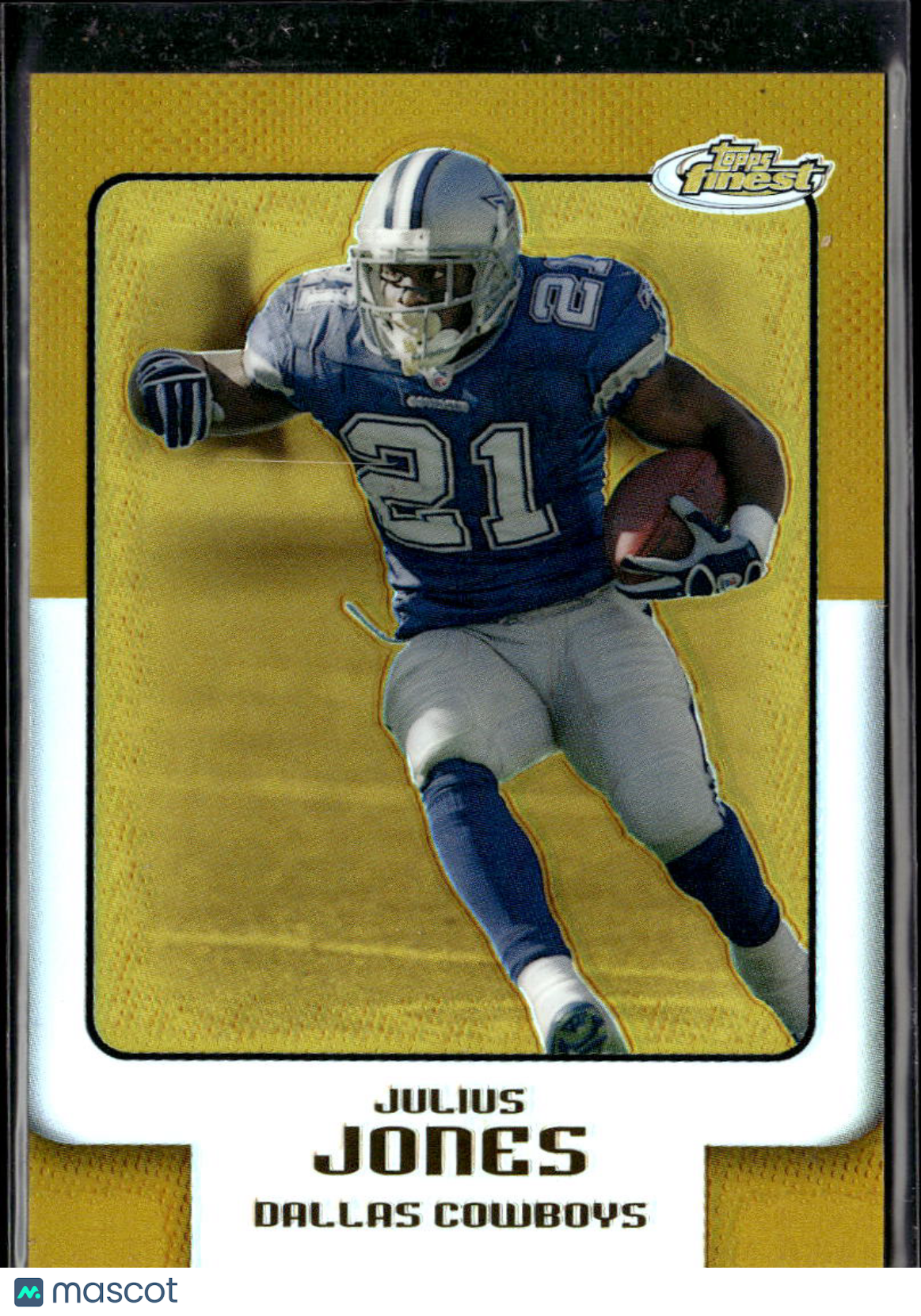 Julius Jones 2006 Topps Finest GOLD Refractor 46/49 Dallas Cowboys