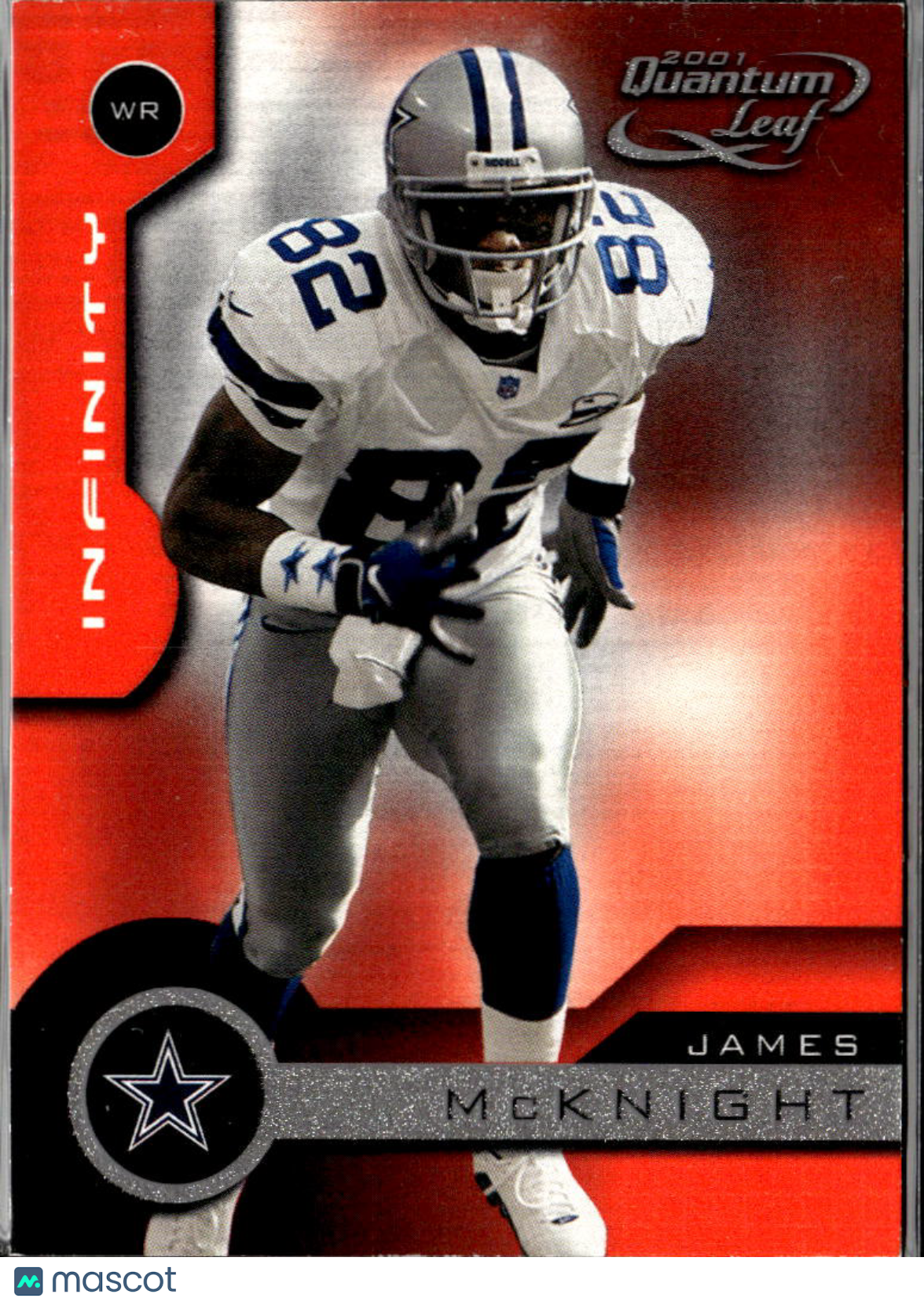 James McKnight 2001 Leaf Quantum Infinity 9/50 Dallas Cowboys