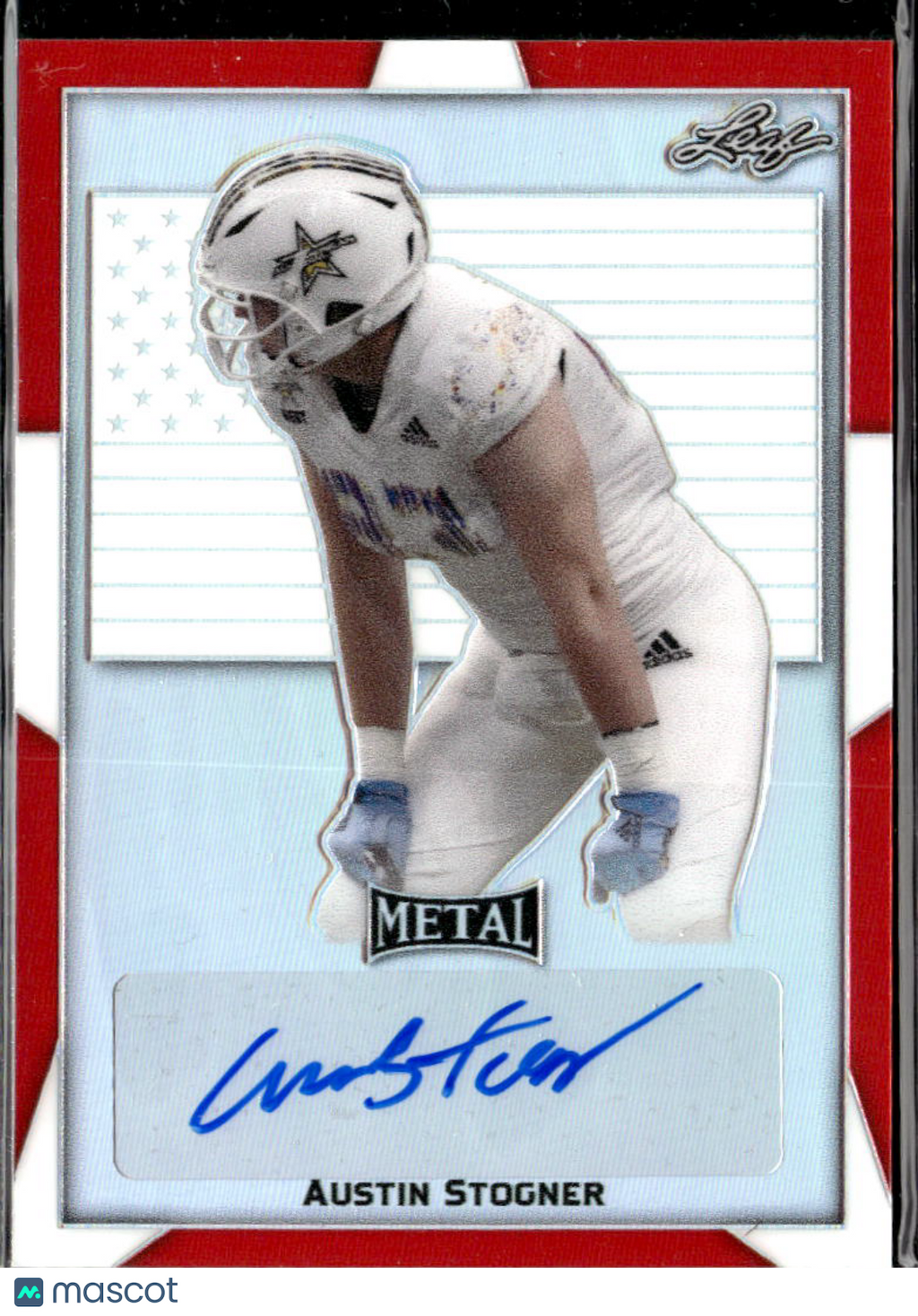 Austin Stogner 2019 Leaf Metal All-American Bowl Auto Autograph 1/3 Sooners