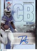 Terrion Arnold 2025 Topps Signature Auto Autograph RC Detroit Lions