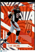 Clint Boling 2017 Unparalleled RC Rookie Orange Wedges 15/49 Cincinnati Bengals