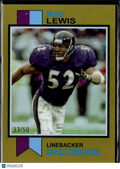 Ray Lewis 2024 Topps Composite GOLD Refractor 33/50 Baltimore Ravens