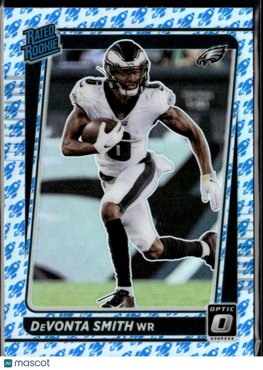DeVonta Smith 2021 Optic Rocket Prizm Rated Rookie SSP Philadelphia Eagles