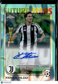 Kenan Yildiz 2025 Topps Chrome Future Stars Auto Autograph 5/199 Juventus