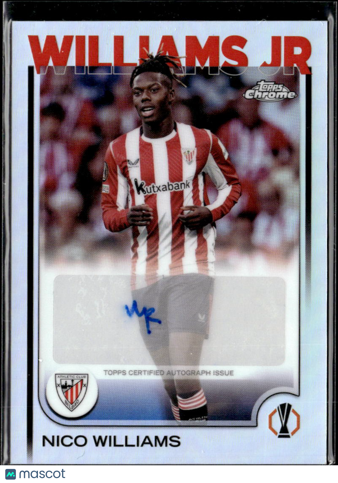 Nico Williams 2025 Topps Chrome UEFA Auto Autograph Athletic Club