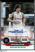 Harry Maguire 2024 Stadium Club Chrome Auto Autograph Manchester United