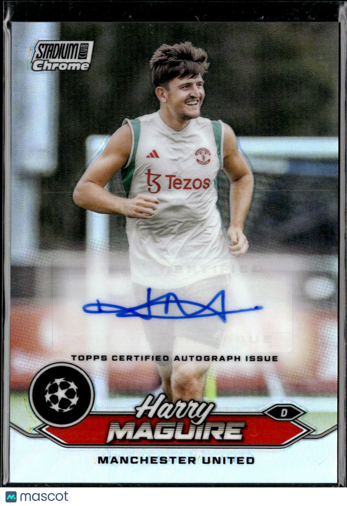 Harry Maguire 2024 Stadium Club Chrome Auto Autograph Manchester United