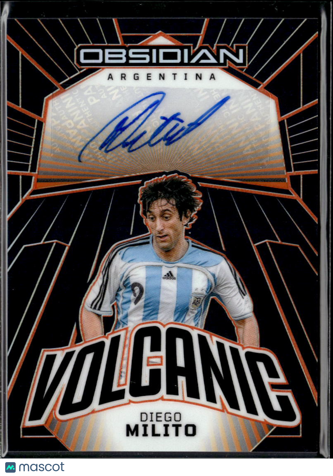 Diego Milito 2024 Obsidian Volcanic Auto Autograph 30/99 Argentina