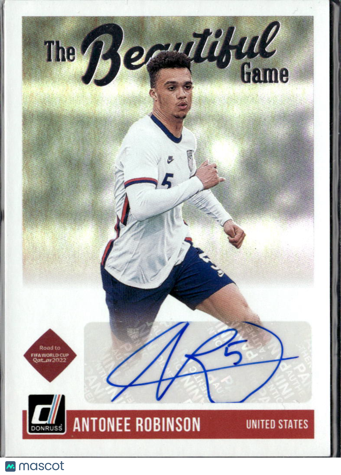 Antonee Robinson 2021 Donruss The Beautiful Game Auto Autograph United States