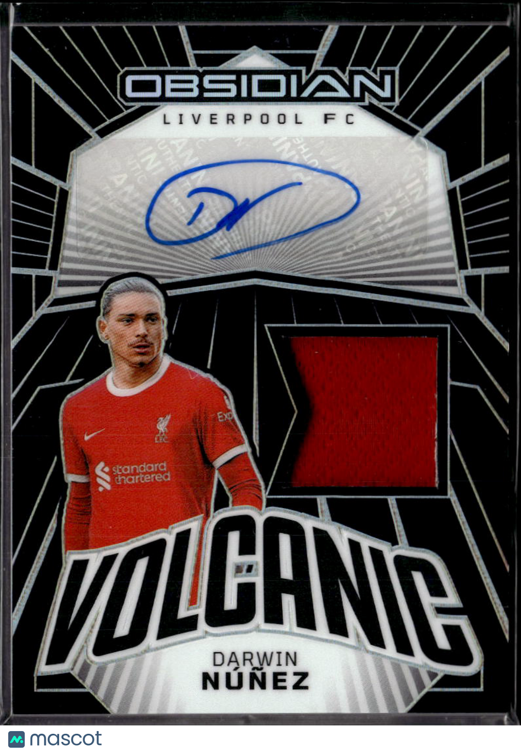 Darwin Núñez 2024 Obsidian Volcanic Auto Autograph Patch 20/199 Liverpool FC