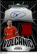 Darwin Núñez 2024 Obsidian Volcanic Auto Autograph Patch 20/199 Liverpool FC