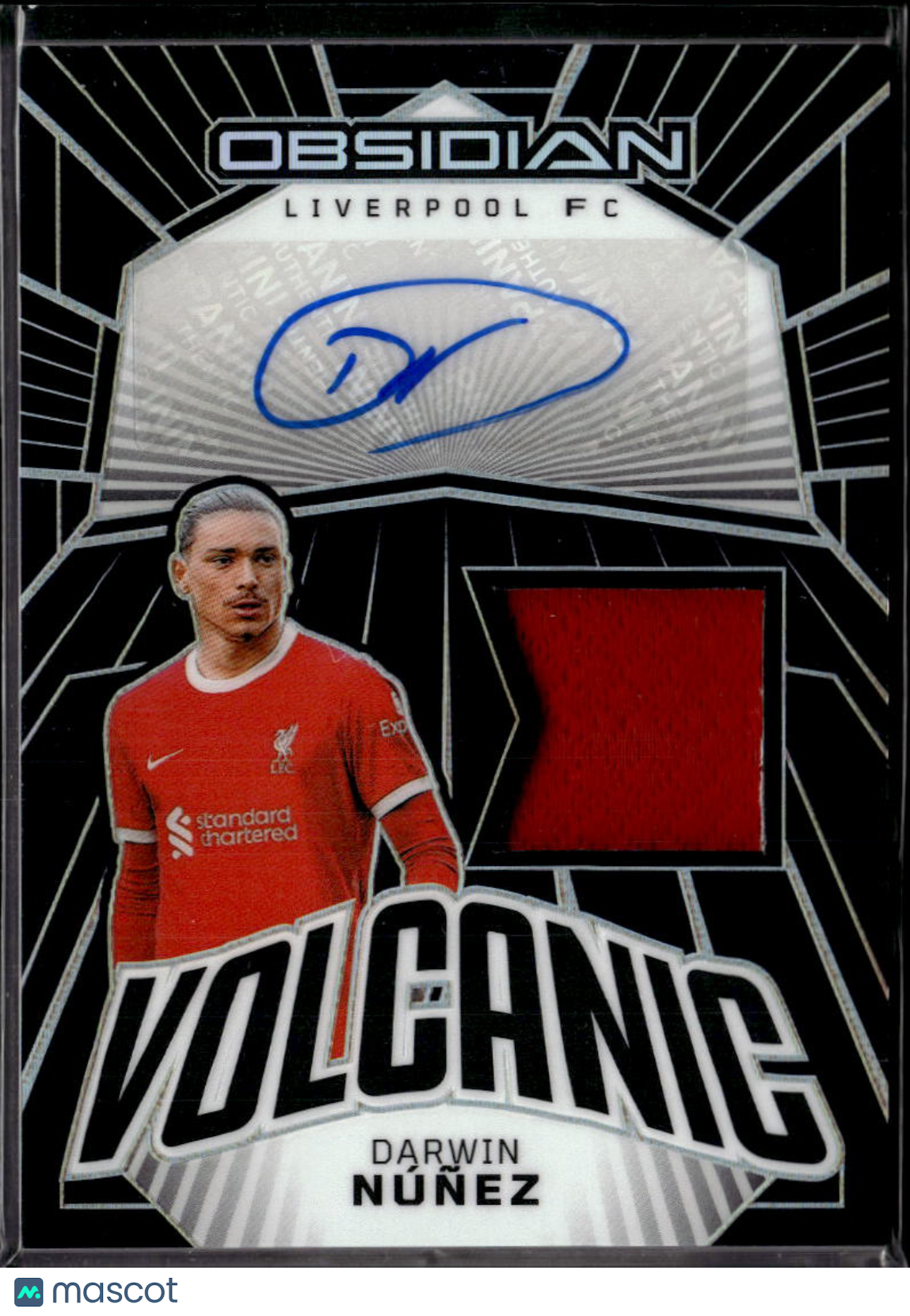 Darwin Núñez 2024 Obsidian Volcanic Auto Autograph Patch 20/199 Liverpool FC