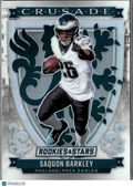 Saquon Barkley 2025 Rookies & Stars Crusade White 57/149 Philadelphia Eagles