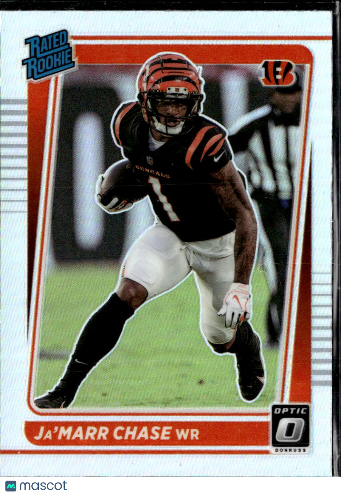Ja'Marr Chase 2021 Optic Rated Rookie RC Silver Holo #207 Cincinnati Bengals