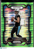 Bryce Young 2023 Prizm Green Pulsar Prizm Rookie RC Carolina Panthers