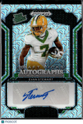 Evan Stewart 2025 Prizm Draft Picks Auto Autograph RC 11/25 Oregon Ducks